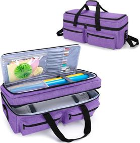 img 4 attached to CURMIO Double Layer Carrying Case Compatible With Cricut Maker Scrapbooking & Stamping for Die-Cutting & Embossing
