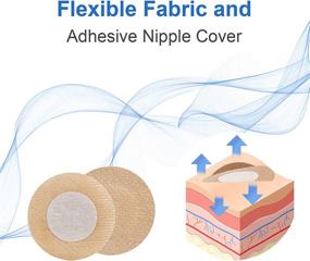 img 1 attached to 🏃 180-Piece Nipple Cover Set for Runners | Anti-Chafing Nipple Tape Patches | Ideal for Sports, Gym, and Everyday Use | Nipple Tape, Protectors, Stickers, and Adhesive Bandages Included