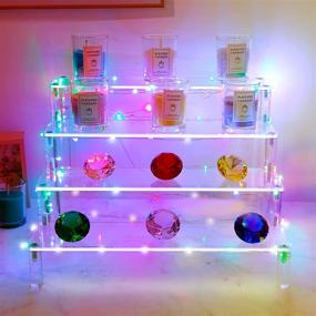 img 1 attached to 🌈 Vibrant Acrylic Display Organizer: A Colorful Decoration Solution