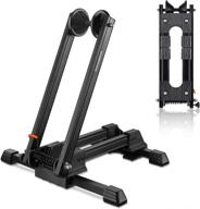 rockbros foldable bike stand: floor alloy bicycle stand, folding indoor parking wheel holder - compatible with 20”-29” bikes logo