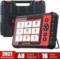 🔧 launch crp909 tablet all systems diagnostic tool - obd2 scanner for car code reader, 16+ reset key programmer abs bleeding tpms sas oil d-p-f epb reset injector, 2021 elite version logo