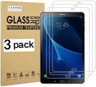 📱 tantek [3-pack] защитная пленка для экрана samsung galaxy tab a 10.1 2016(sm-t580/t585, не для 2019 модели): термостойкое стекло для четкого изображения, защита от царапин, установка без пузырей логотип