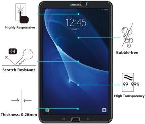 img 2 attached to 📱 TANTEK [3-Pack] Защитная пленка для экрана Samsung Galaxy Tab A 10.1 2016(SM-T580/T585, НЕ для 2019 модели): Термостойкое стекло для четкого изображения, защита от царапин, установка без пузырей