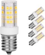 microwave oven appliance 4w e17 led bulb (40w halogen bulb equivalent) daylight white 5000k non-dimmable ceramic body microwave oven light bulb (4pack) logo