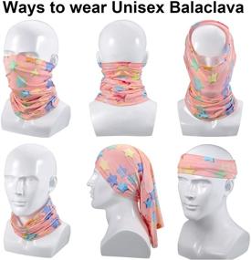 img 2 attached to 🧒 Kids Neck Gaiter Summer UV Protection Bandana Cartoon Outdoor Balalclava Scarf (Pack of 6) for Boys and Girls