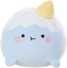 img 2 attached to 🧸 MINISO Yummy Yummy Food Series Cream Plush Toy (Blue) - Stuffed Animal Toys Pillow Plushies for Boys, Girls, Kids, Children, Toddlers