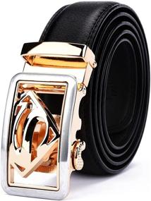 img 4 attached to 👔 NOOS Luxury Leather: Elevate Your Style with Adjustable Men's Accessories and Belts