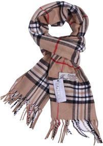 img 1 attached to 🧣 Ward off Winter Chills with the Plaid Cashmere Classic Luxury Winter Scarf