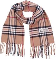 🧣 ward off winter chills with the plaid cashmere classic luxury winter scarf logo