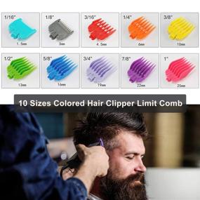 img 3 attached to 👨 Ultimate Hair Clipper Guards: Precise Guide Combs for Professional Haircuts - 1/16 to 1 inch - Compatible with Majority of Wahl Clippers