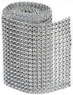 sparkling silver bling on a roll by darice - 1-yard, 18 rows, 3mm width logo