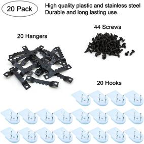 img 3 attached to Suprom Heavy Duty Picture Hangers - Invisible Nail Screws Wall Hooks for Art, Painting, Frames - Hardwall & Drywall - 20 Pack