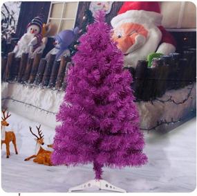 img 2 attached to 🎄 ZAILHWK Artificial Christmas Tree - Pink Pine Tree 2 Ft: Perfect Home Holiday Party Decoration