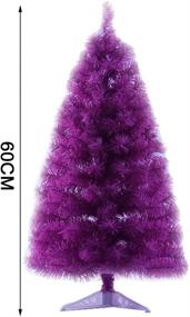 img 3 attached to 🎄 ZAILHWK Artificial Christmas Tree - Pink Pine Tree 2 Ft: Perfect Home Holiday Party Decoration