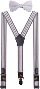 img 3 attached to 👔 CEAJOO Adjustable Black Teenage Suspenders for Boys - Must-Have Accessories in Suspenders