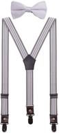 👔 ceajoo adjustable black teenage suspenders for boys - must-have accessories in suspenders logo