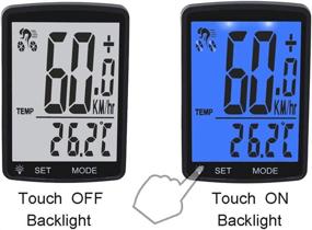 img 2 attached to Lurowo Bike Computer: Wireless Waterproof Speedometer and Odometer with Large 2.8 inch Screen - Multi-Function Cycling Computer with LCD Display