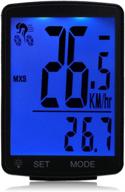 lurowo bike computer: wireless waterproof speedometer and odometer with large 2.8 inch screen - multi-function cycling computer with lcd display logo