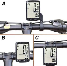 img 1 attached to Lurowo Bike Computer: Wireless Waterproof Speedometer and Odometer with Large 2.8 inch Screen - Multi-Function Cycling Computer with LCD Display