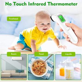 img 1 attached to 🌡️ Quick, Accurate Non-Contact Forehead Thermometer for Fever Detection in Babies, Kids, and Adults - Digital Medical Infrared Temporal Thermometer with Fever Alarm & Memory Function