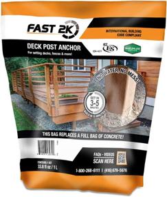 img 4 attached to 🔨 Fast 2K Deck Post Anchor Mix: The Ultimate Concrete Alternative for Deck Installations - 2.5lb Bag of Fast-Setting, Expanding Composite Footing Compound