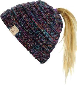 img 4 attached to C C BeanieTail Childrens Ponytail Beanie Outdoor Recreation