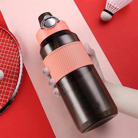 img 1 attached to 💧 Geahod 40oz Water Bottle with Straw - Large BPA Free Sports Bottle for Adults - Ideal for Fitness, Gym, Camping & Outdoor Sports