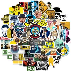 img 4 attached to 🧪 Breaking Bad Sticker Pack - Set of 50 Television Play Stickers for Laptop, Funny Decals for Laptops, Computers, Hydro Flasks, Water Bottles (Breaking Bad)