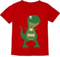 teestars valentines t rex toddler 🦖 t shirt: adorable boys' clothing for valentines day logo