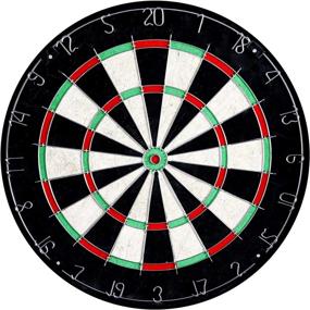 img 1 attached to Hathaway Drifter: Premium Solid Wood Dartboard & Cabinet Set – Sleek and Stylish