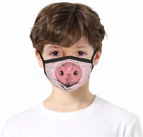 img 3 attached to 🐾 Reusable Funny Animal Face Bandanas Shields for Kids - Windproof Outdoor Facial Decorations Cover for Boys and Girls