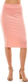 img 3 attached to Stylish Azules Women's Below The Knee Pencil Skirt - Crafted in the USA