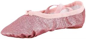 img 4 attached to MSMAX Classic Ballet Shinning Little Girls' Shoes for Athletic