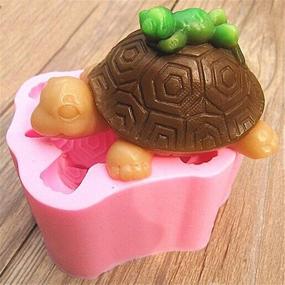 img 2 attached to Silicone Soap Mold - Tortoise Turtle Design for 3D Handmade 🐢 Crafts, Candle Wax Melts, Chocolate Candy Making, and Cake Decorating - Premium Tools