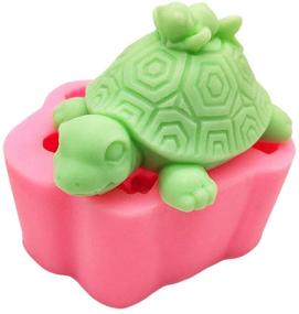 img 4 attached to Silicone Soap Mold - Tortoise Turtle Design for 3D Handmade 🐢 Crafts, Candle Wax Melts, Chocolate Candy Making, and Cake Decorating - Premium Tools