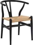 🪑 черный плетеный стул от poly and bark логотип