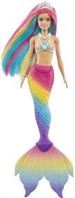 img 4 attached to 🌈 Unleash Magical Adventures with Barbie Dreamtopia Rainbow Mermaid Water Activated