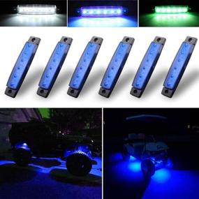 img 4 attached to Botepon Underglow Wrangler Offroad Snowmobile Lights & Lighting Accessories for Accent & Off Road Lighting