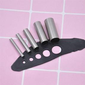 img 2 attached to 🔪 Clay Cutters Set - Stainless Steel Hole Hollow Punch Cutter Kit for Pottery Craft - 7Pcs with Storage Case