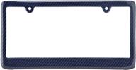 🔵 blvd-lpf obey your luxury blue carbon fiber license plate frame - genuine 100% real tag cover ff logo
