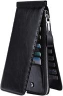 jeeburyee womens genuine leather blocking women's handbags & wallets logo