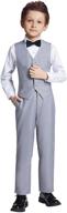 👔 stylish toddler wedding dress blue boys' suits & sport coats - fashionable clothing for special occasions logo