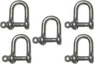 stainless steel forged shackle marine logo