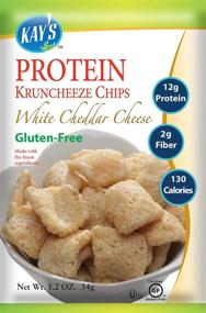 img 4 attached to 🧀 Kay's Naturals Protein Kruncheeze, White Cheddar Cheese, Gluten-Free, Low Fat, Diabetes-Friendly Snack, All-Natural Flavorings, 1.2 Ounce (Pack of 6)