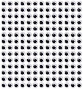 img 3 attached to DECORA Pack of 1000 👀 Self-adhesive 6mm Round Wiggly Toy Eyes