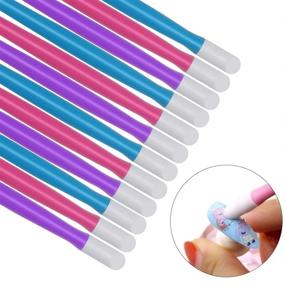 img 1 attached to Plastic Handle Cuticle Cleaner Colored