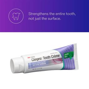 img 3 attached to Protect Your Smile with 3M Oral Care ESPE 12117 Clinpro Tooth Creme 0.21% NAF Anti Cavity Toothpaste in Vanilla Mint Flavor