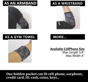 img 1 attached to Cellphone Armband Sleeve for Walking Running - Cell Phone Keys Earphone Cards Arm Wrist Band for iPhone 6 6S 7 8 X XR XS 11 12 Pro & Android Pixel Galaxy - Yoga Compatible - Black - Small