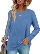 👚 women's casual long sleeve tops pullover - sousuoty sweatshirts & sweaters logo