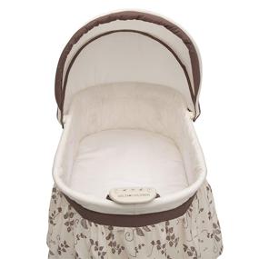img 1 attached to 🌿 Delta Children Deluxe Sweet Beginnings Bedside Bassinet - Portable Crib with Lights, Sounds, and Falling Leaves